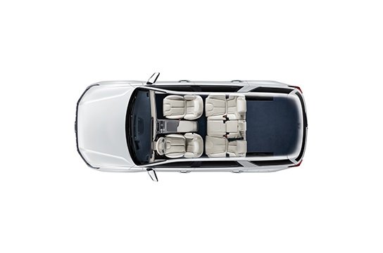 3-ші қатардағы орындықтар бүктелген